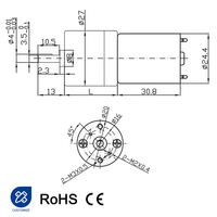 DSD 27mm DC-Getriebemotor 370 Flanschmontage 3A für Bootslüfter Kaffeemaschine Sexspielzeuge