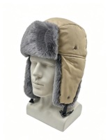 Chapeau de trappeur en fausse fourrure pour homme - Chapeau d'aviateur coupe-vent d'hiver avec protège-oreilles, chapeau Ushanka pour le ski par temps froid - Fournisseur de chapeaux
