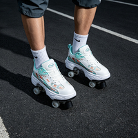 Chaussures à roulettes transformables pour enfants avec frein, pour garçons et filles, patinage extérieur, école, parc, baskets unisexes à quatre roues pour enfants Ruidongle