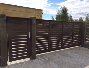 Chất lượng cao Điện Cổng điều khiển từ xa bên ngoài nhôm trượt cổng biệt thự tự động điện đường lái xe cổng - Product Image 4