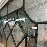 Dekorative Glasrahmen-Sets (Halbseitenfenster) Eingelassene Fenster- und Türgläser für Badezimmer und Hotels im Modernen Stil, Langlebig