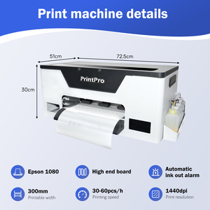 PrintPro Canvas Bag Dtf Film Digital <b>Printers</b> L1800 Head Industrial Textile Digital <b>Printer</b> L805 Head A4 Dtf <b>Printer</b> - Product Image 4