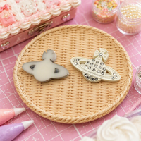 Accessoires décoratifs rétro, frais, simples et colorés en résine et strass pour coiffures, pinces à cheveux et coques de téléphone