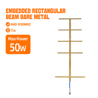 Antenne Yagi directionnelle rectangulaire à gain élevé 7dBi 840-930MHz, intégrée, 50W, 868MHz, 915MHz, LoRa RFID, en métal nu