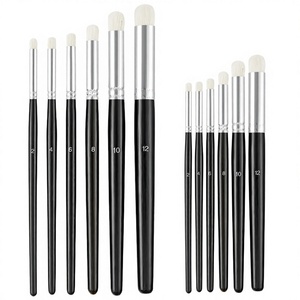 Shisanyue YM-29 Lot de 6 pinceaux à peinture à poils naturels de haute qualité, virole en aluminium, manche en bois, pour détails et artisanat - Product Image 2