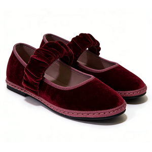 Scarpe Basse da <span class=keywords><strong>Donna</strong></span> in Velluto Autunnali Antiscivolo Leggere Traspiranti Morbide Slip-On con Punta Chiusa Rotonda - Product Image 1