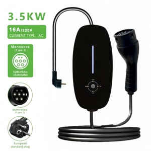 Compatibilité <span class=keywords><strong>universelle</strong></span> 3,5 kW 16A Type <span class=keywords><strong>2</strong></span> Type <span class=keywords><strong>1</strong></span> GB/T pour Tesla Compatible 240V Utilisation domestique Chargeur EV mobile 3,5 kW Chargeur EV portable - Product Image 1