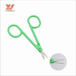 Fábrica profesional verde de acero inoxidable tijeras para cejas mini tijeras de manicura - Product Image 6