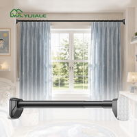 Tringle à rideau extensible en acier YIJIALE 800K par mois, livraison rapide, verrouillage interne, haute capacité de charge, 32 mm, 43,3 - 74,8 pouces, pour fenêtre