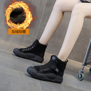 Botines de plataforma de cuero con cordones para mujer, tacón grueso, estilo británico, informales, de invierno, novedad 2025, para influencers - Product Image 5