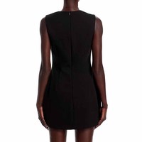 Fabricants de vêtements sur mesure – Nouvelle collection printemps-été-automne : débardeur en jean noir uni, col rond, bouton unique, anti-plis