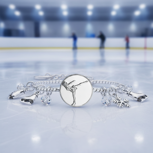 Bracelets à breloques mode avec plaque D=25mm pour le patinage - Product Image 3