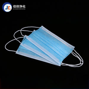 قناع وجه أبيض للاستخدام مرة واحدة ثلاثي الطبقات مضاد للغبار من مواد غير منسوجة صديقة للبيئة - Product Image 3