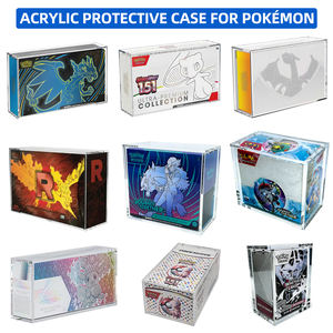 Boîte d'Affichage en Acrylique pour Cartes <span class=keywords><strong>de</strong></span> Jeu TCG ETB SPC UPC Moltres UPC, Boîte <span class=keywords><strong>de</strong></span> Rangement 151 Boosters avec Couvercle Magnétique - Product Image 1