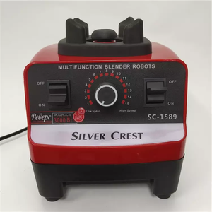 Strong Power <span class=keywords><strong>Silver</strong></span> <span class=keywords><strong>Crest</strong></span> Robot culinaire 2L à 4 lames en acier inoxydable Centrifugeuse à smoothie 15 vitesses Blender - Product Image 6