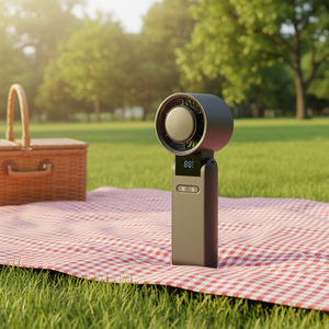 Outdoor Mini Portable Handy Led Custom Battery <b>Fan</b> Black Personal <b>Fan</b> <b>Handheld</b> Black <b>Handheld</b> Mini <b>Fan</b> - Product Image 2