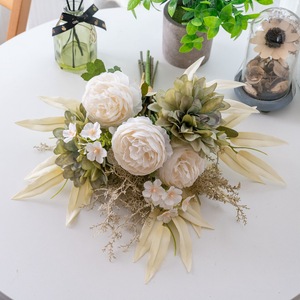 Ramo de Rosas Artificiales Sacred Sounds CF01412, Tela Plástica Tejida, Decoración para el Hogar y Bodas - Product Image 2
