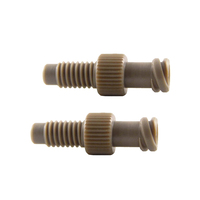 Adaptador PEEK Personalizado de 1 Vía, FLL M6, Rosca Métrica Interna, Pieza de Plástico ABS Mecanizada por CNC para Piezas de Motor Industrial
