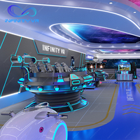 Instalaciones del parque de atracciones, paquete de juegos Vr para interiores, simulador de tiro de conducción, máquina Arcade, juego de negocios, juego Vr de movimiento completo