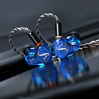Casque d'écouteur OEM personnalisé pour les passionnés d'audio professionnels Résine BA + DD IEM Écouteur