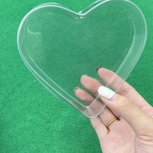 Caja de dulces de regalo en forma de corazón caja de flores con tapa gran oferta plástico acrílico PMMA tamaño personalizado aceptado corazón caramelo contenedor transparente - Product Image 5