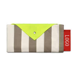 Carpa de Playa Vintage con Estampado de Rayas, Refugio Solar Portátil con Protección UPF 50+, Estilo Retro de los 70 - Product Image 3