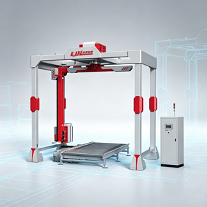 Máquina Envolvedora Automática para Palés/Almacenes, con Ajuste Independiente de Capas de Envoltura Superior e Inferior y Tensión de Film para Larga Distancia - Product Image 1