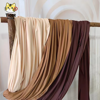 TGYW Tissu de rideau mat 100% polyester, largeur 63 pouces, pour drapage de plafond ondulé, décoration de fête, toile de fond de mariage et housse de support