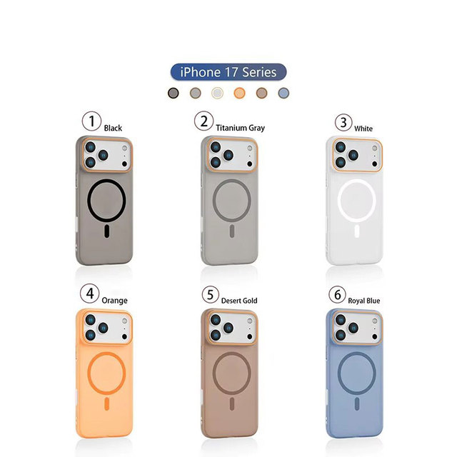 High Quality Matte Magnetic PC Phone Case for iPhone 11/12/13/14 15/16 17 All Models Cover