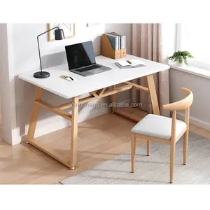 modern wood computer desk home office ,writing desk, study table with chair