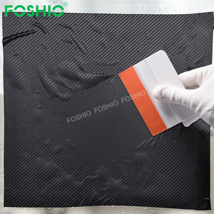 Foshio Logo Personalizar 4 pulgadas Borde de fieltro de plástico Suede Squeegee Vinilo Wrap Herramientas - Product Image 6