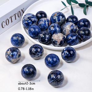 Vente en gros de <span class=keywords><strong>sodalite</strong></span> de guérison en cristal naturel poli mini boule de cristal <span class=keywords><strong>bleu</strong></span> pour la décoration - Product Image 2
