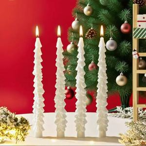 Candela Aromatica Natalizia <span class=keywords><strong>a</strong></span> Stelo Lungo con Design Raffinato, <span class=keywords><strong>Cera</strong></span> Senza Fumo per Decorazioni Festive - Product Image 2