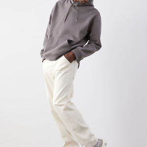 Blanc noir poids lourd 500 gsm français éponge surdimensionné personnalisé sweat à capuche court hommes pull Street Wear à capuche unisexe - Product Image 3