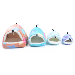 Koraal Fleece Klein Huisdier Warm Katoen Nest Eekhoorn Suiker Zweefvliegtuig Winter Warme Katoenen Hangmat Hamster - Product Image 5