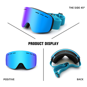 Gafas de esquí antiniebla DE NIEVE personalizables Gafas de Deportes de esquí de doble capa cilíndricas antivaho - Product Image 3