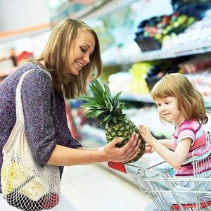 Wholesale Large Grocery Reusable Custom Logo Organic Cotton Mesh Shopping String <b>Net</b> Tote Bag for Supermarket - Product Image 4