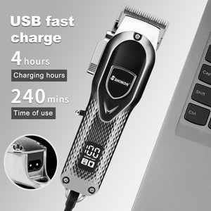 <span class=keywords><strong>Suttik</strong></span> S-199 Neuheiten 2000mAh Strong Power Schnur lose Hochleistungs-Ganzmetall-Haars chneide maschine USB Wiederauf ladbar Für Glatze Kopf - Product Image 6