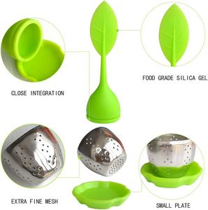 โรงงานขายส่งที่กรองชาสแตนเลส 304 แบบสร้างสรรค์พร้อมที่กรองซิลิโคน - Product Image 2
