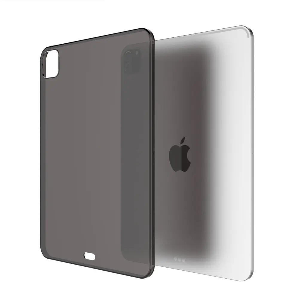 Slim Black Case for iPad 9th Generation 2021 Transparent Soft TPU Lightweight Cover for iPad 10.2" 2019