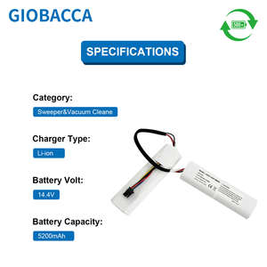 เปลี่ยนแบตเตอรี่เครื่องดูดฝุ่น P2027-4S2P-MMBK สำหรับเสี่ยวหมี่ ดรีม W10 W10 โปร W10s มิย่า โรบอท STYTJ06ZHM 14.4V 5200mAh - Product Image 2