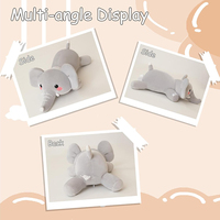 Peluche Éléphant Doux et Moelleux à Nez Long, Idéal pour la Décoration de Chambre - Vente Flash