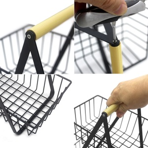 סל אחסון פירות מתכת, ירקות עם עמדה תצוגה עבור הבית מטבח - Product Image 4