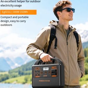 Estación de Energía Solar Portátil, Generador con Batería LiFePO4, Controlador MPPT, Onda Sinusoidal Modificada, PV 300W, Puerto RV, Arrancador de Emergencia, UE - Product Image 4
