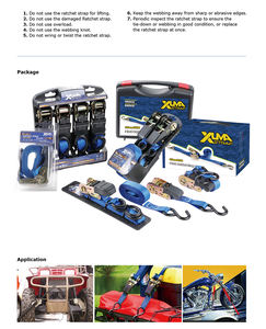 <span class=keywords><strong>Correa</strong></span> de Amarre Ajustable de Poliéster de 10 Metros con Trinquete y Hebilla Metálica, Certificación GS - Product Image 3