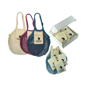 GOTS Fourre-tout en filet <span class=keywords><strong>de</strong></span> coton biologique <span class=keywords><strong>Sac</strong></span> réutilisable pour les courses avec poches pour les fruits et légumes - Product Image 6