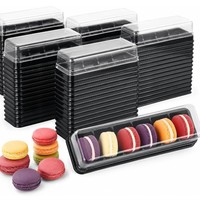 Boîte à macarons transparente de haute qualité en PVC de qualité alimentaire pour l'emballage de gâteaux et de bonbons pour les mariages et les fêtes