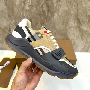 Chaussures de sport montantes de luxe pour hommes, semelle intermédiaire en PU EVA, tendance mode, baskets décontractées pour la marche et les loisirs, printemps automne, motif floral - Product Image 4