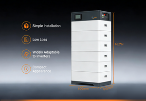 Sistema de Batería de Litio Solar Apilable de 20KWh para Uso Doméstico, Comunicación Híbrida CAN, Todo en Uno, IP54, 5 Años de Garantía - Product Image 3