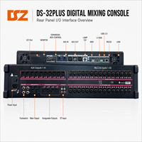 Console de mixage audio numérique professionnelle haut de gamme à 42 canaux avec sortie USB et compatibilité MIDI pour utilisation sur scène